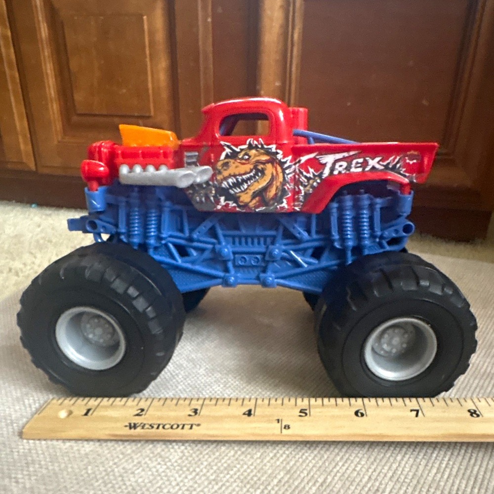 Zuru T-Rex Dinosaur Monster Truck Toy Vehicle Plastic Red/Blue/Black/Orange